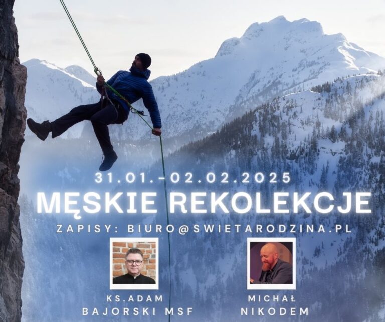 Męskie rekolekcje - plakat