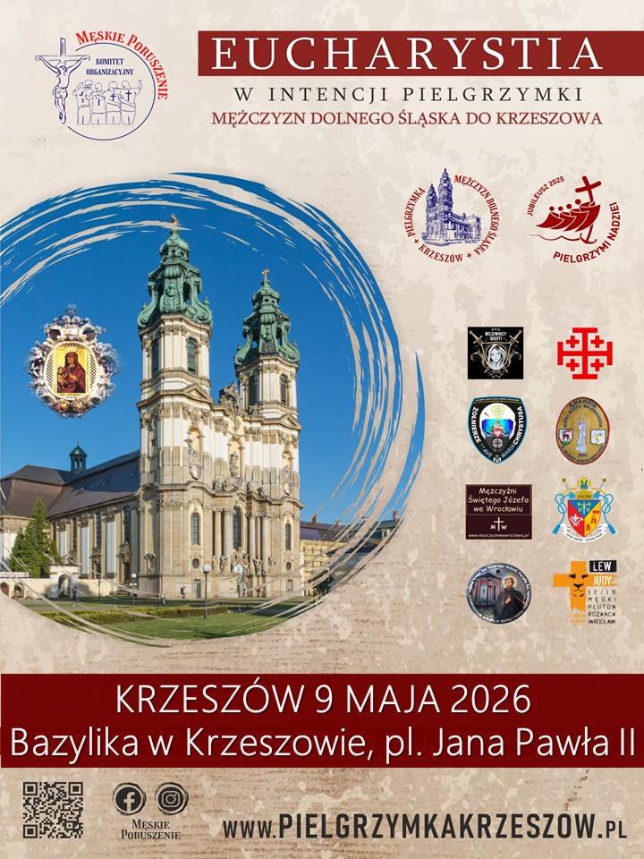 III Pielgrzymka Mężczyzn Dolnego Śląska do Krzeszowa - plakat