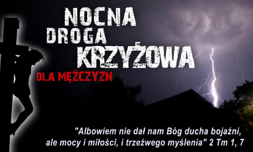 Nocna Droga Krzyżowa dla Mężczyzn - grafika